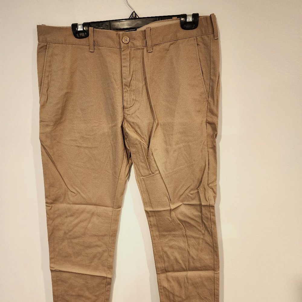J.Crew Pants The Driggs Mens 33x30 Slim Fit Straight Leg Sand Beige Cotton Chino